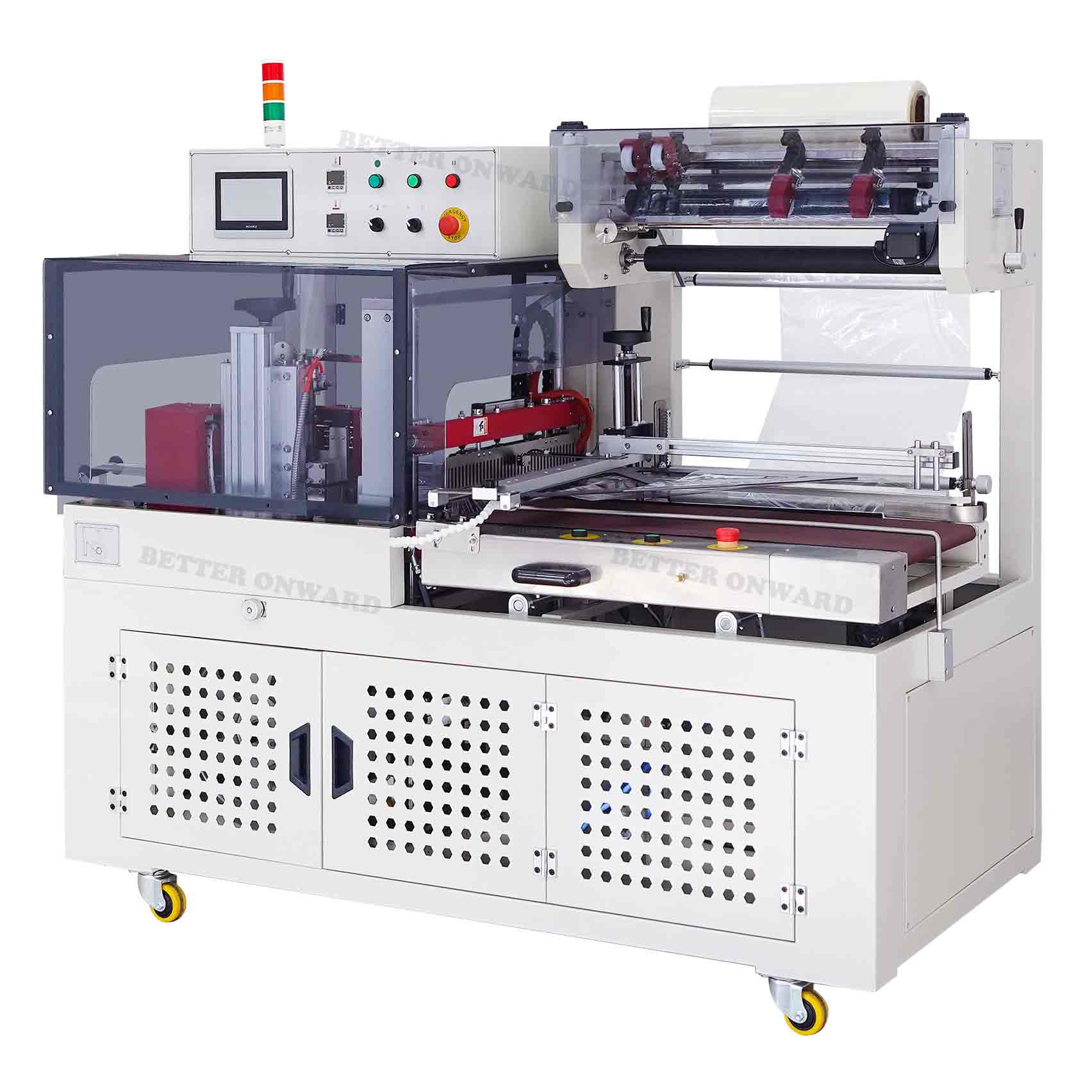 DQL4518S & DSC4525L Automatic Plastic Film Side Sealer and Cutter Thermal Shrink Packaging Machine for Wrapping Sheet Material DQL4518S & DSC4525L Automatic Plastic Film Side Sealer and Cutter Thermal Shrink Packaging Machine for Wrapping Sheet Material