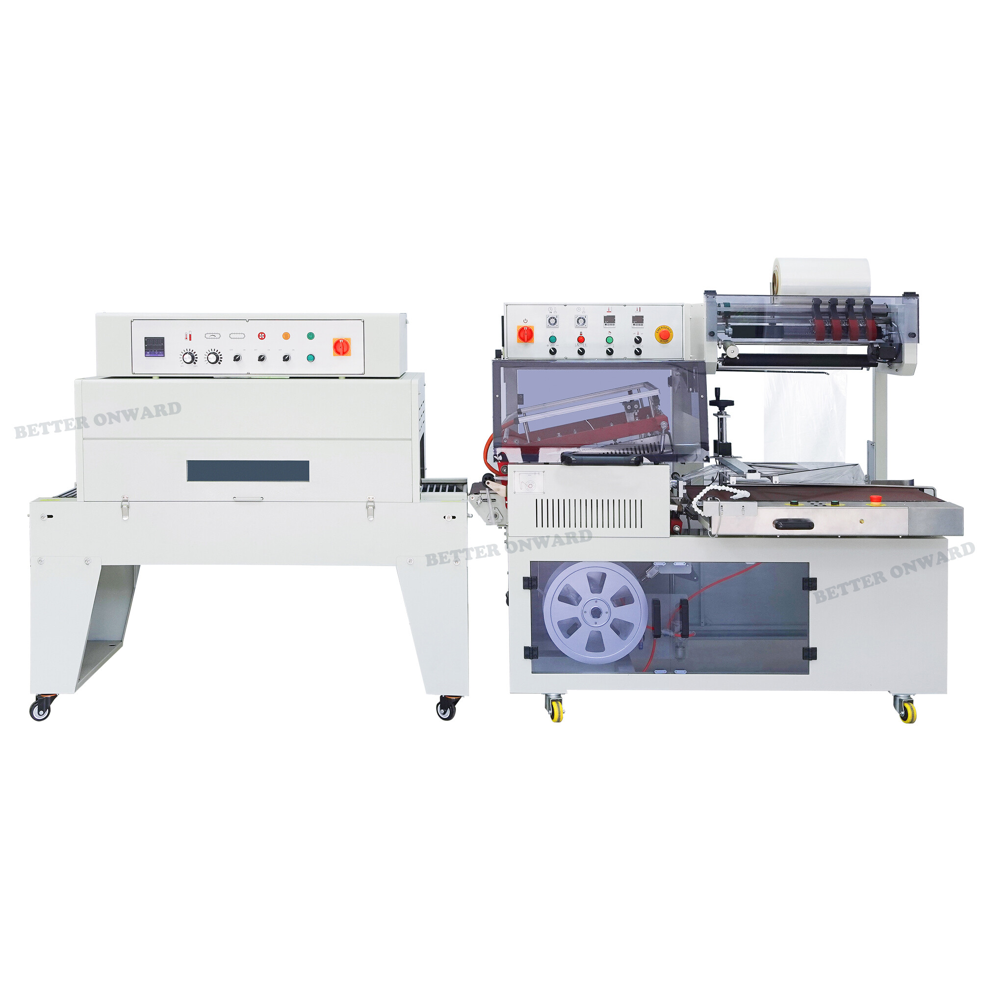 DQL5545S & DSD4520 Plastic Film L Bar Sealer Sealing Shrink Package Wrapping Machine for Egg Tray