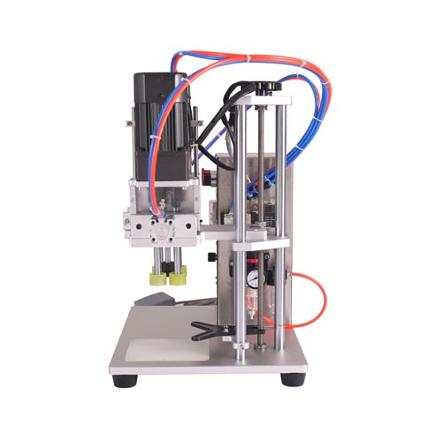 DHZ-550 Semi-automatic Plastic Round Cover Duckbill Screw Cap Capping Machine for Cosmetics Bottle