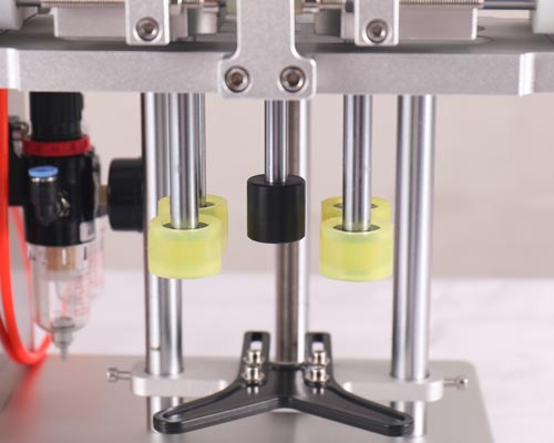 DHZ-550 Semi-automatic Plastic Round Cover Duckbill Screw Cap Capping Machine for Cosmetics Bottle