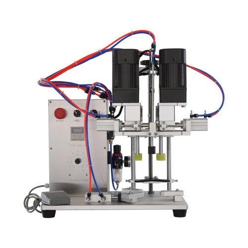 DHZ-550B Semi-automatic Tabletop Plastic Glass Bottle Plastic Cover Capping Machine with Bottle Holding