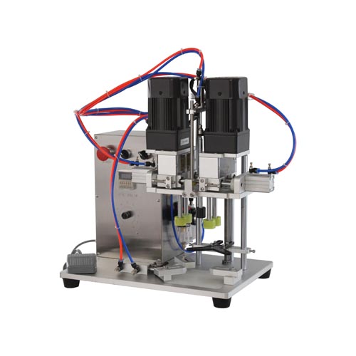 DHZ-550B Semi-automatic Tabletop Plastic Glass Bottle Plastic Cover Capping Machine with Bottle Holding