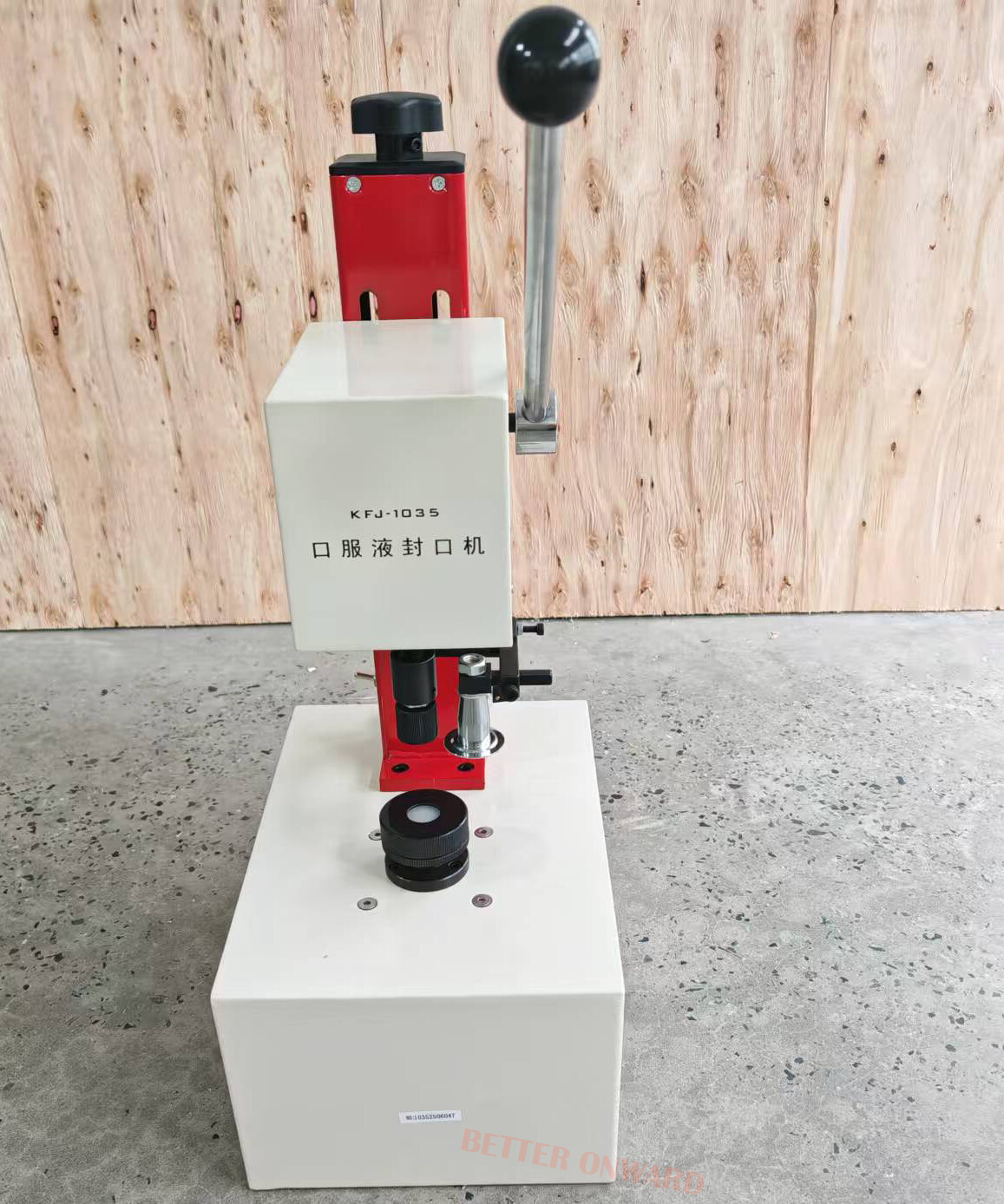 KFJ-1035 Semi-automatic Essential Oil Glass Bottle Aluminum Caps Sealing Machine