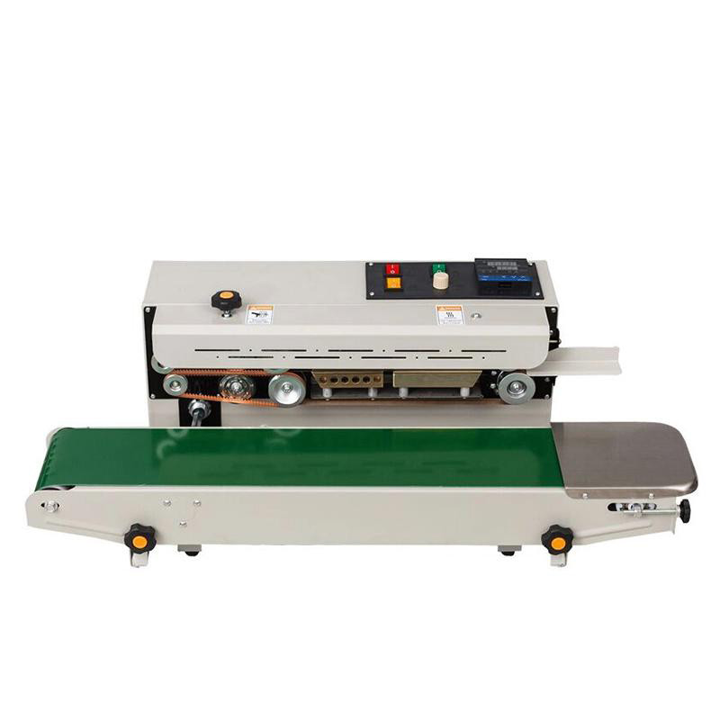 FR-800 Automatic Continuous Plastic Film Food Packaging Pouches Aluminum Foil Bags Heat Sealing Machine