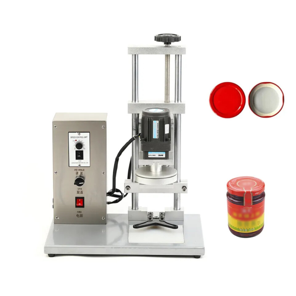 DHZ-450B Semi-automatic Bottles Metal Plastic Screw Flat Caps Capping Machine