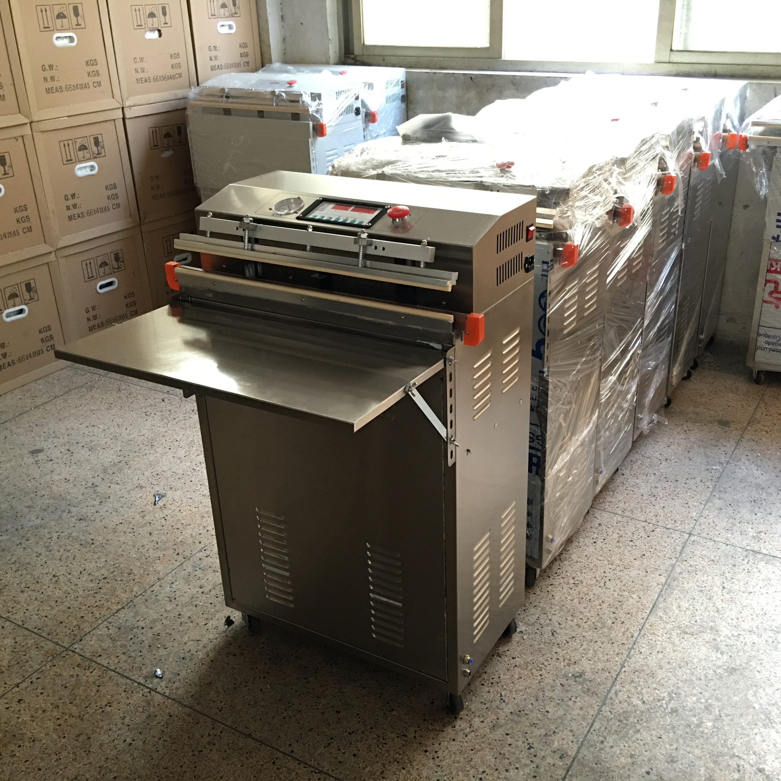 VS-600 VS-800 VS-1000 VS-1200 Floor type Automatic Plastic Bags External Vacuum Packaging Machine with gas filling