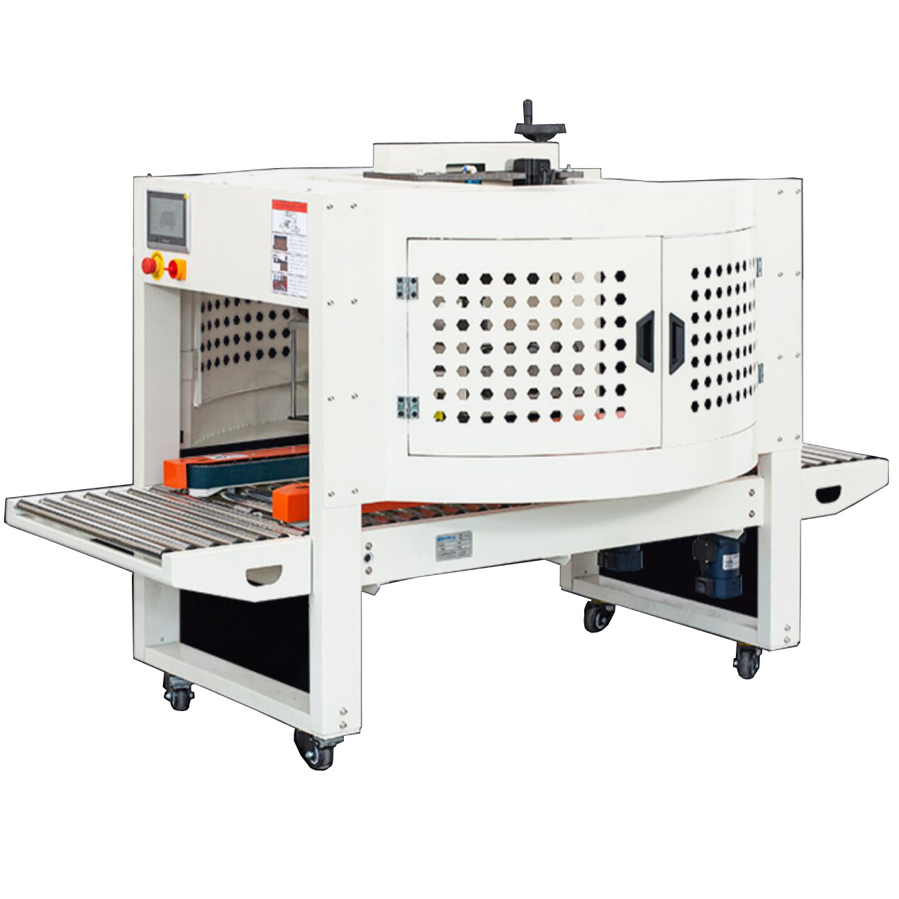DFX5032M Automatic Fruit Vegetables Packing Foam Box Adhesive Tape Wrapping and Sealing Machine