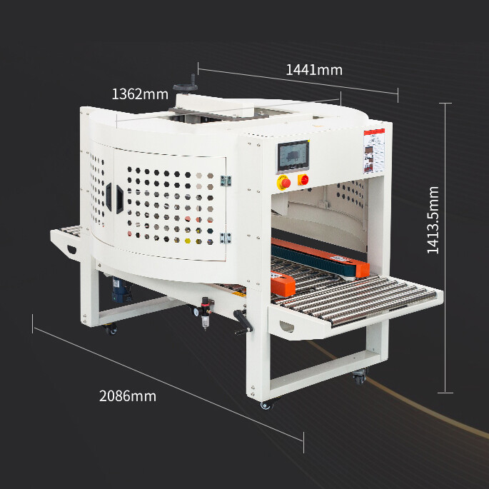 DFX5032M Automatic Fruit Vegetables Packing Foam Box Adhesive Tape Wrapping and Sealing Machine
