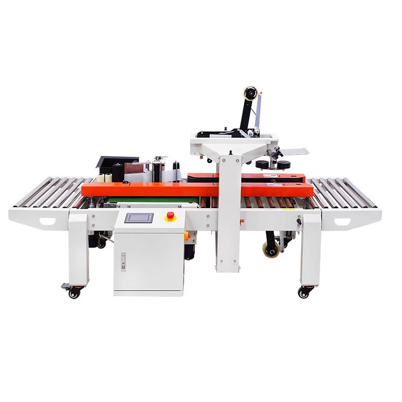 DFXC4030CI Automatic Side Labeling Cardboard Case Sealing Machine for Closing Cartons with Self-adhesive Tapes