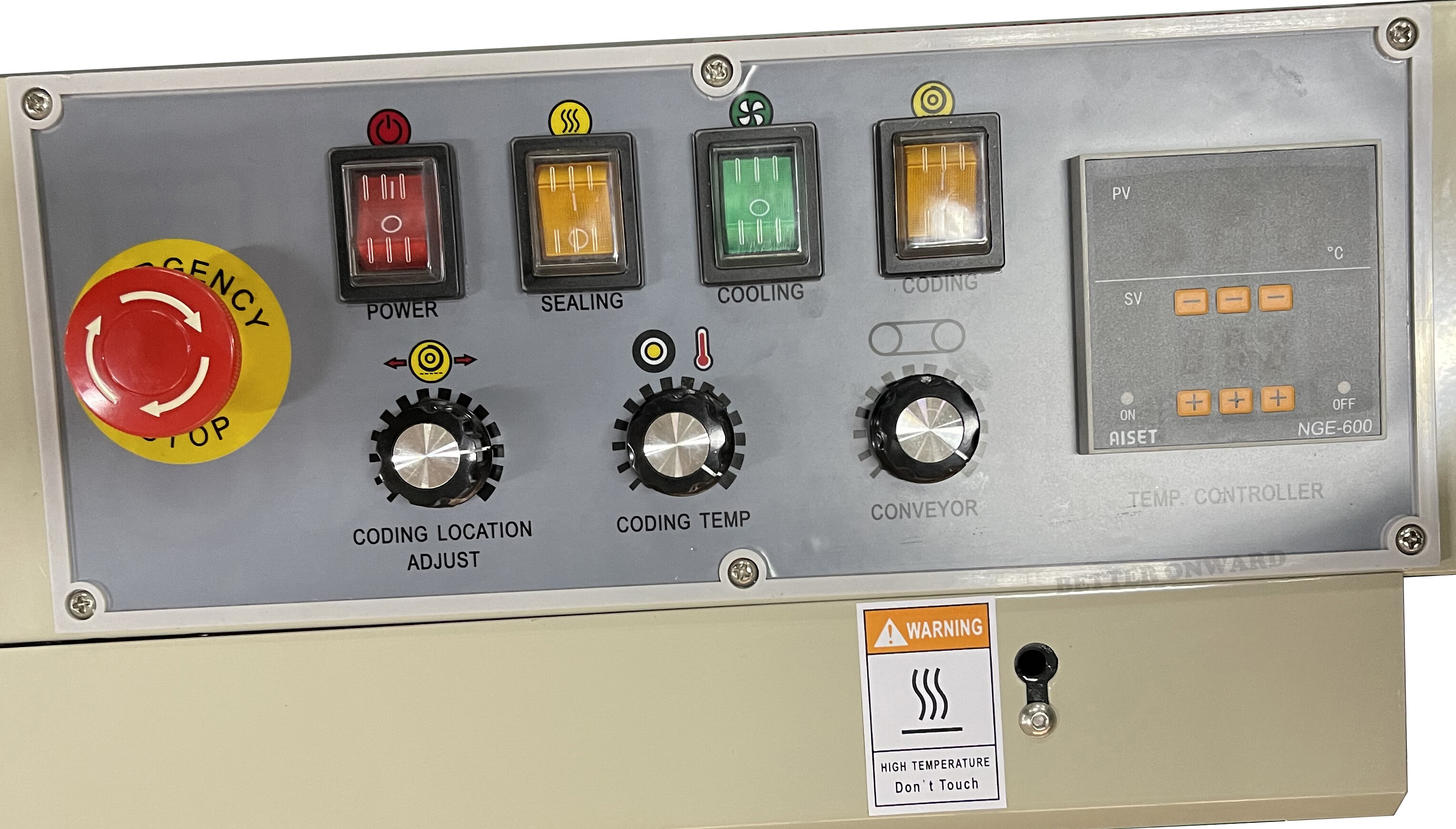 FRD-1000 Solid-ink Printing Horizontal Bags Band Sealer Plastic Film Sealing Machine