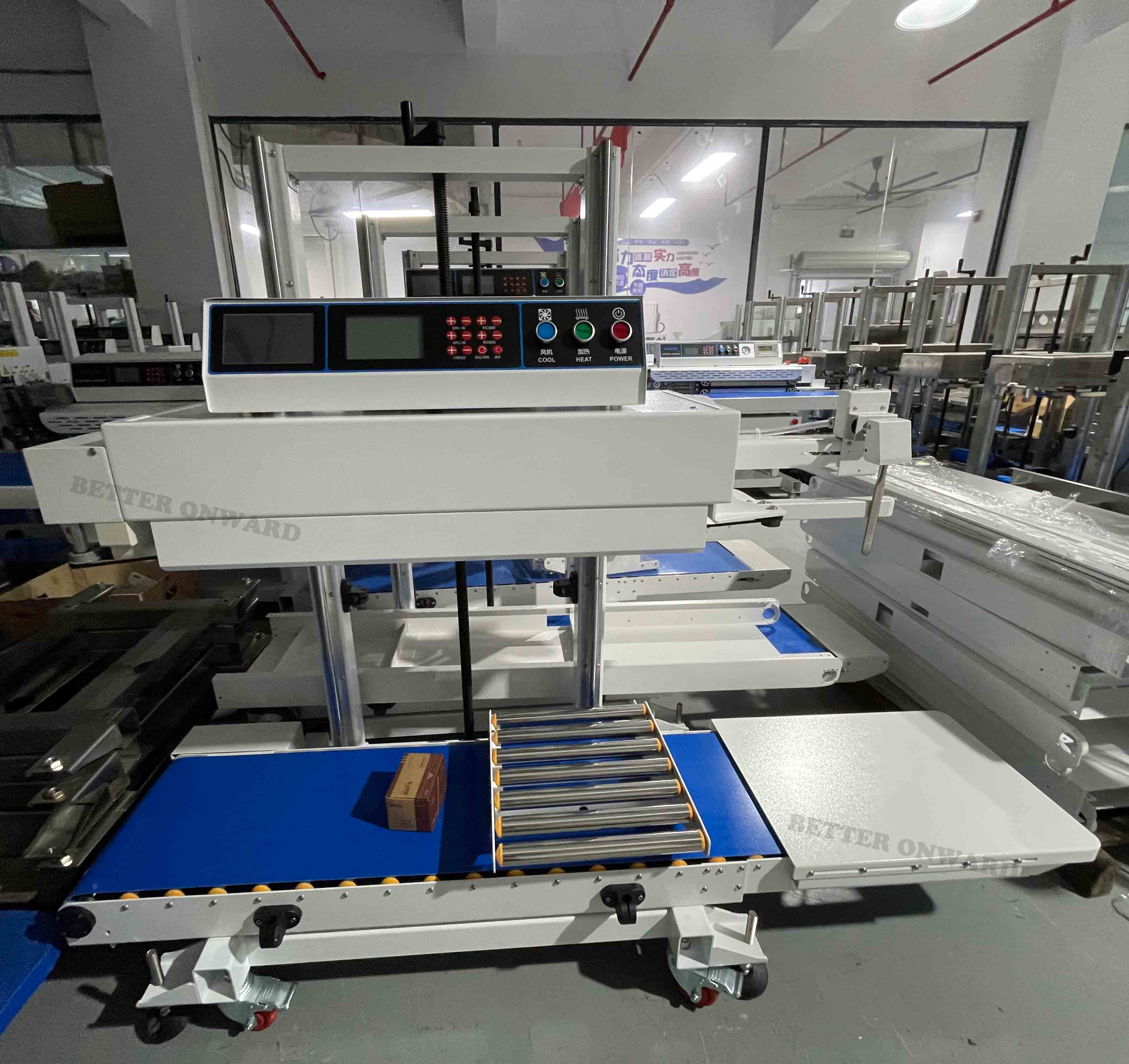 JY-350LQP Vertical Vacuum Air Extraction Plastic Film Food Bags Sealing Machine with Printing