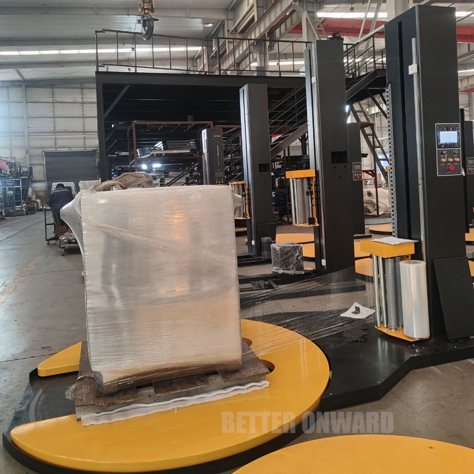 TP1650F-M Automatic M Shape Turntable Stretch Film Pallet Wrapper Wrapping Machine
