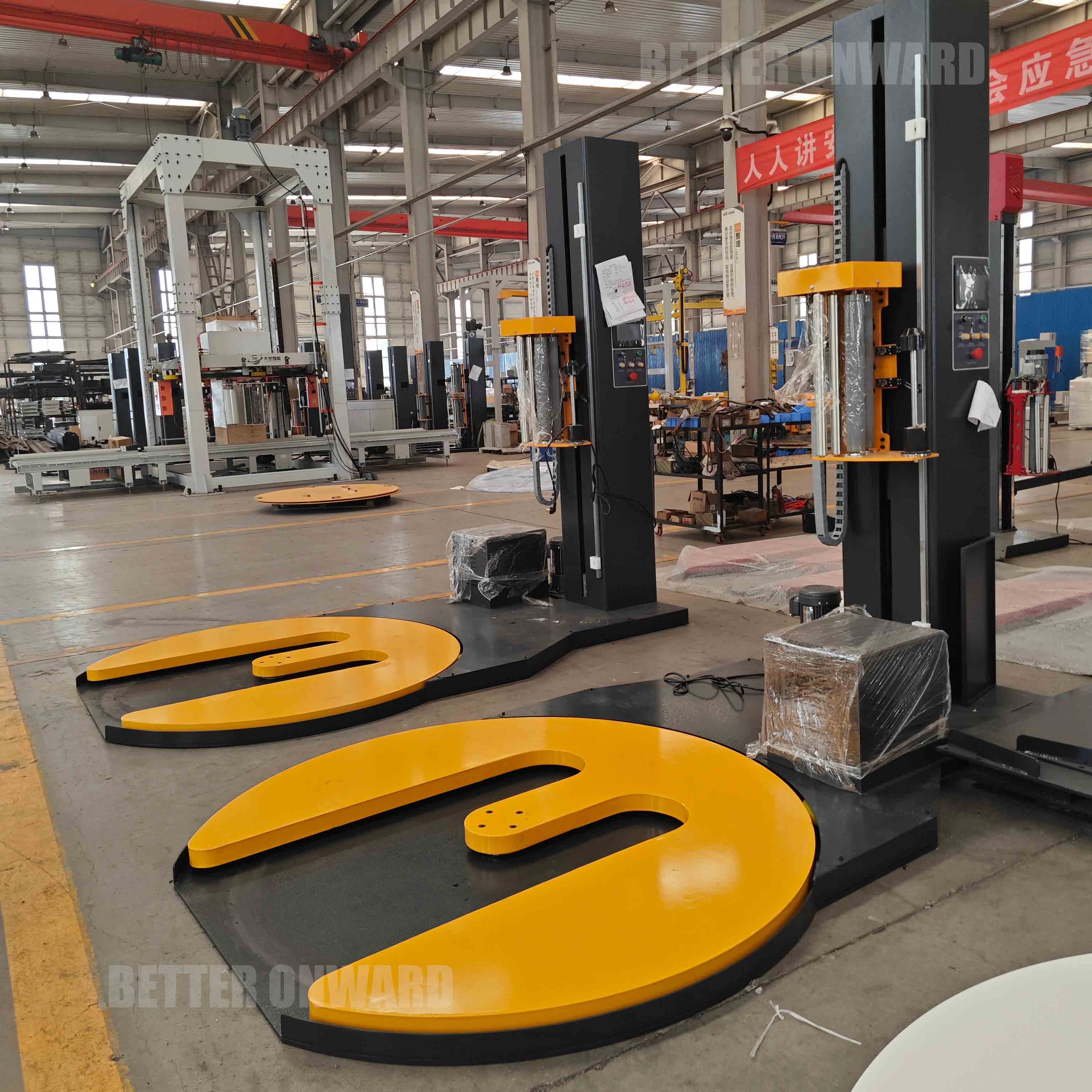 TP1650F-M Automatic M Shape Turntable Stretch Film Pallet Wrapper Wrapping Machine