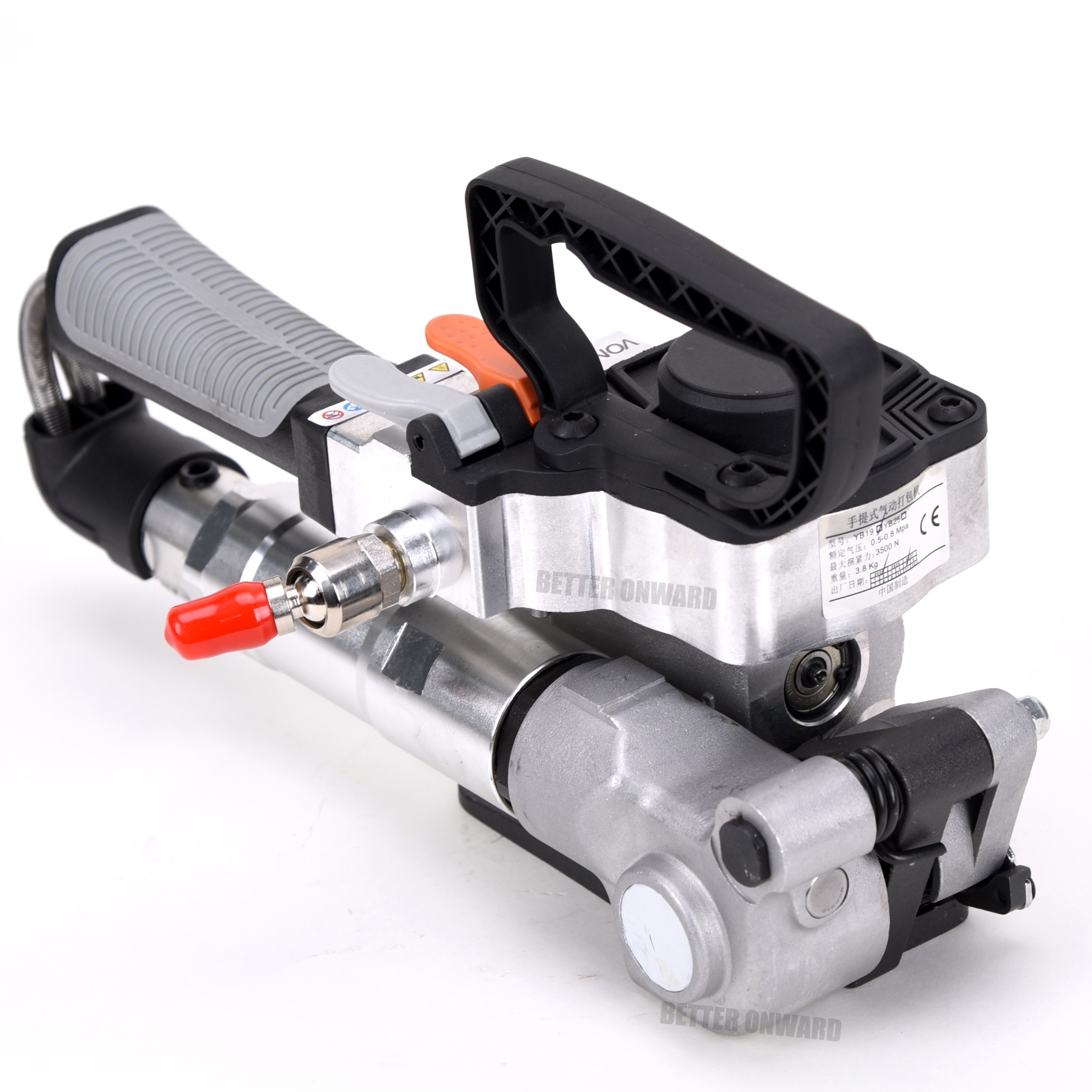 YB19 YB25 Pneumatic Buckle-free Strapping Tool Mini Handheld PP PET Plastic Packing Band Strapping Machine