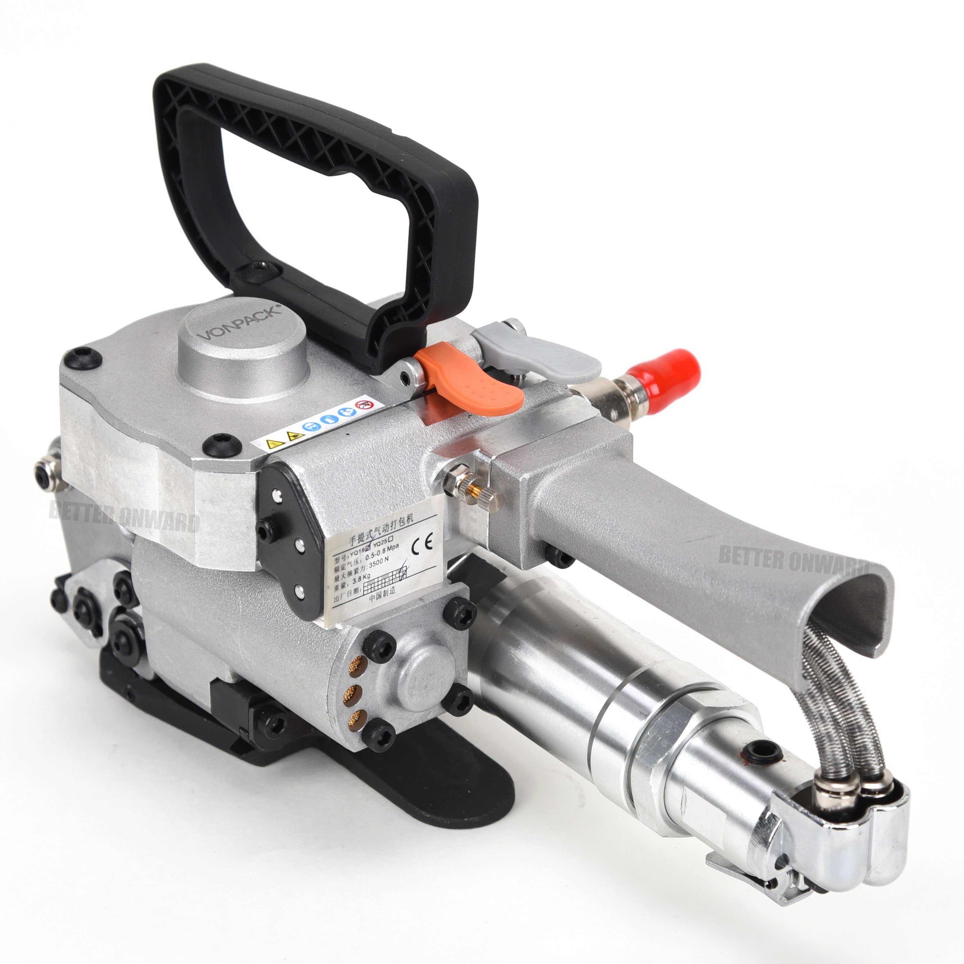YQ19 YQ25 Pneumatic Strapping Machine PP PET Plastic Strapping Tool for Packing Brick