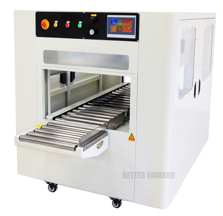 FXW5040H Automatic Pneumatic Fruit Seafood Foam Boxes Wrapping and Sealing Machine