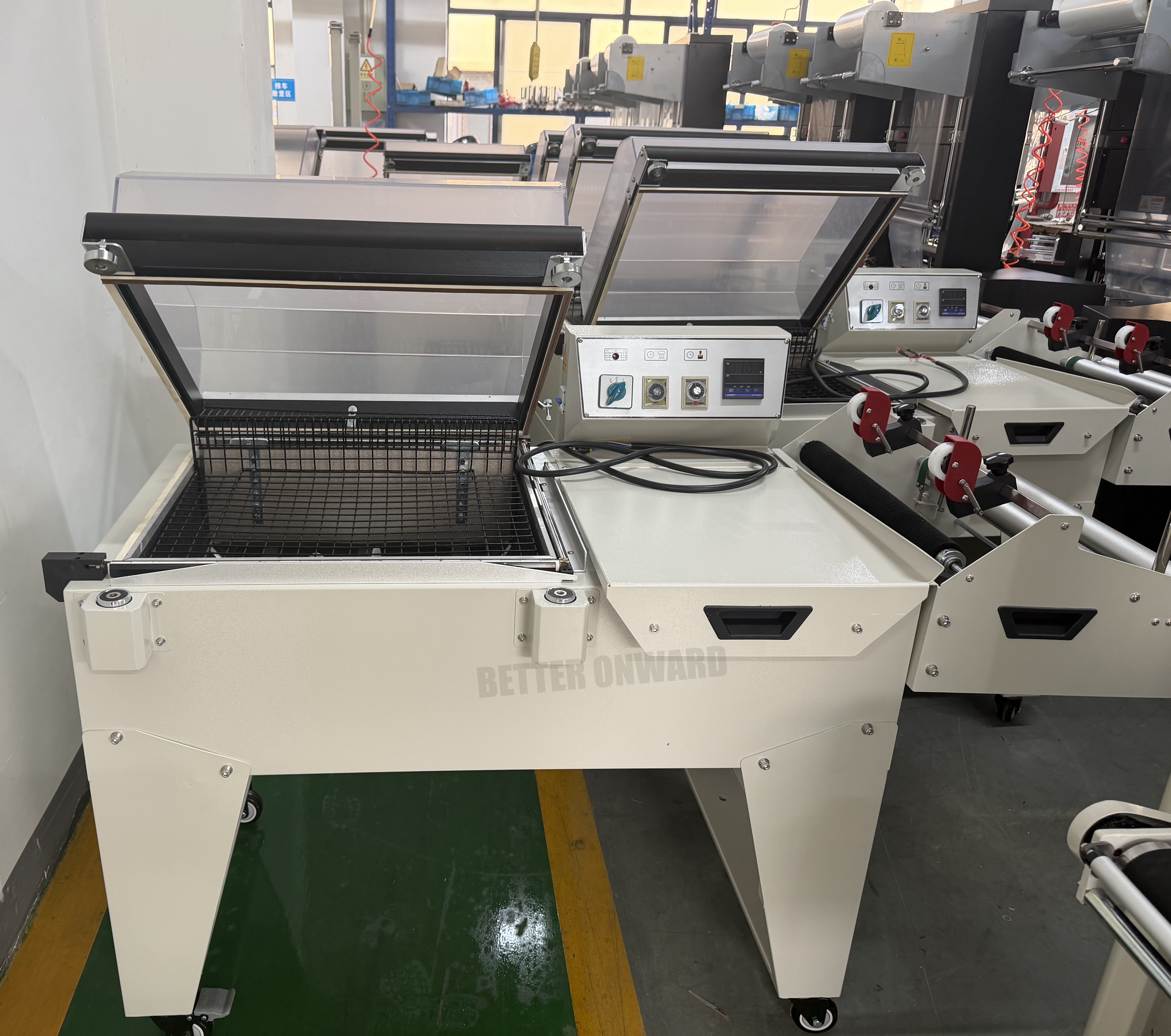 DFM5540 Semi-automatic 2 in 1 Plastic Film L bar Sealing and Cutting and Heat Shrink Wrapping Machine