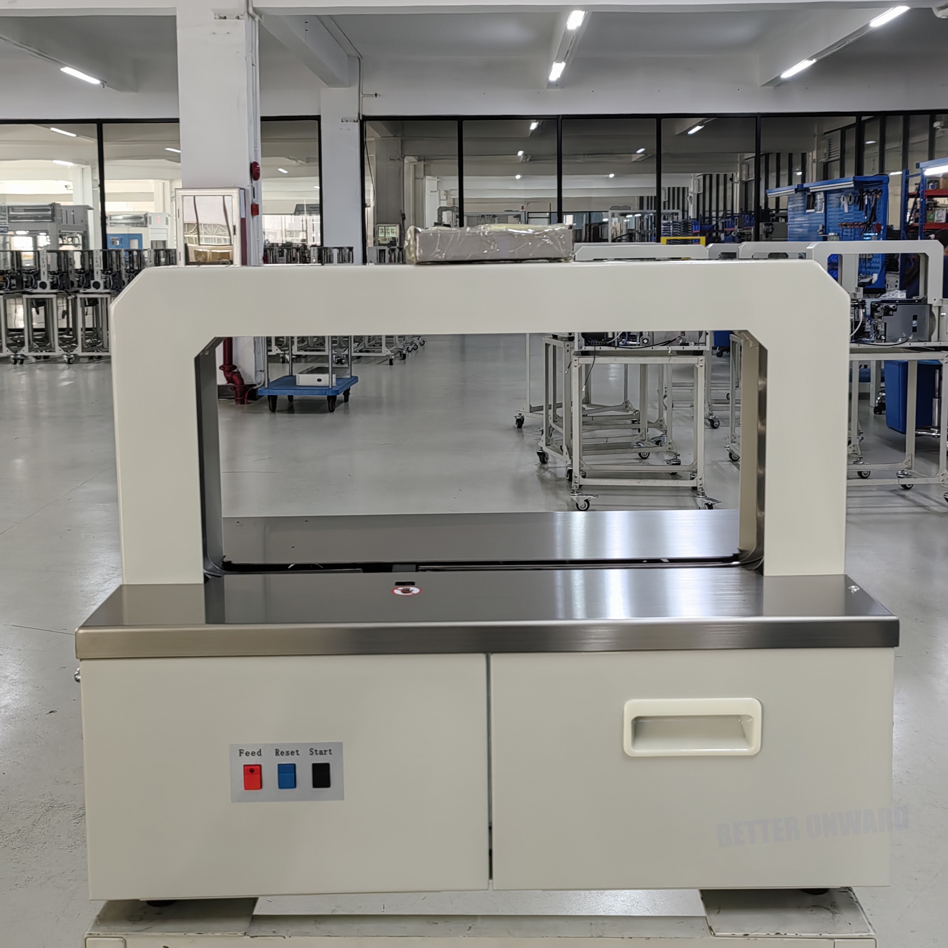 WK02-30G Table Type Paper Tape OPP Film Banding Machine with DC Motor