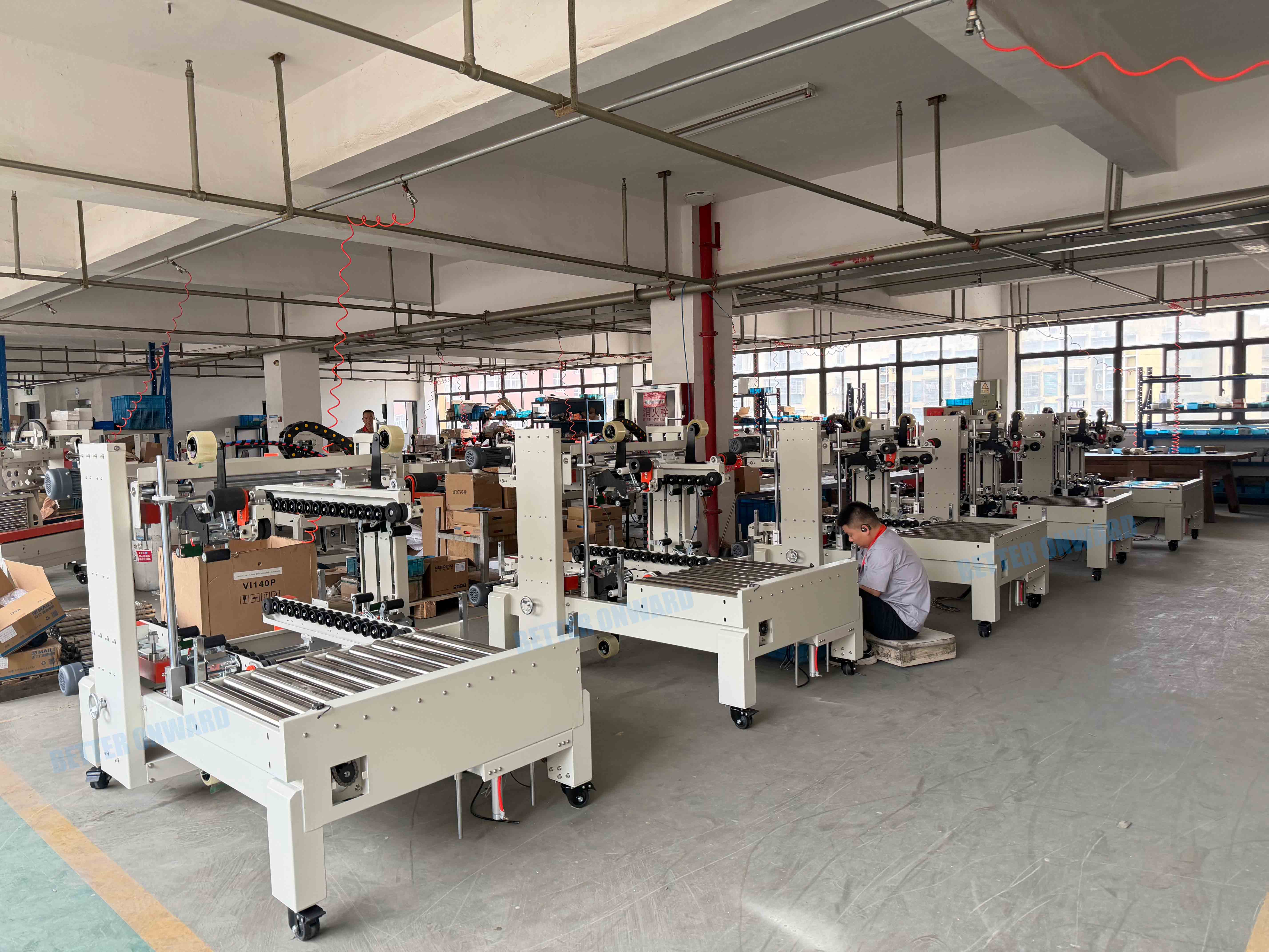 DFXS7050 Case Sealing and Packing Machine Automatic Carton Box Edges Sealer