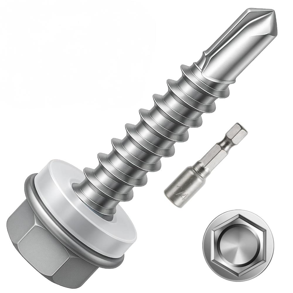 Self Tapping Screws, Sheet Metal Screws , Self Drilling Screws for Metal with Hex Washer Head Self Tapping Screws, Sheet Metal Screws , Self Drilling Screws for Metal with Hex Washer Head