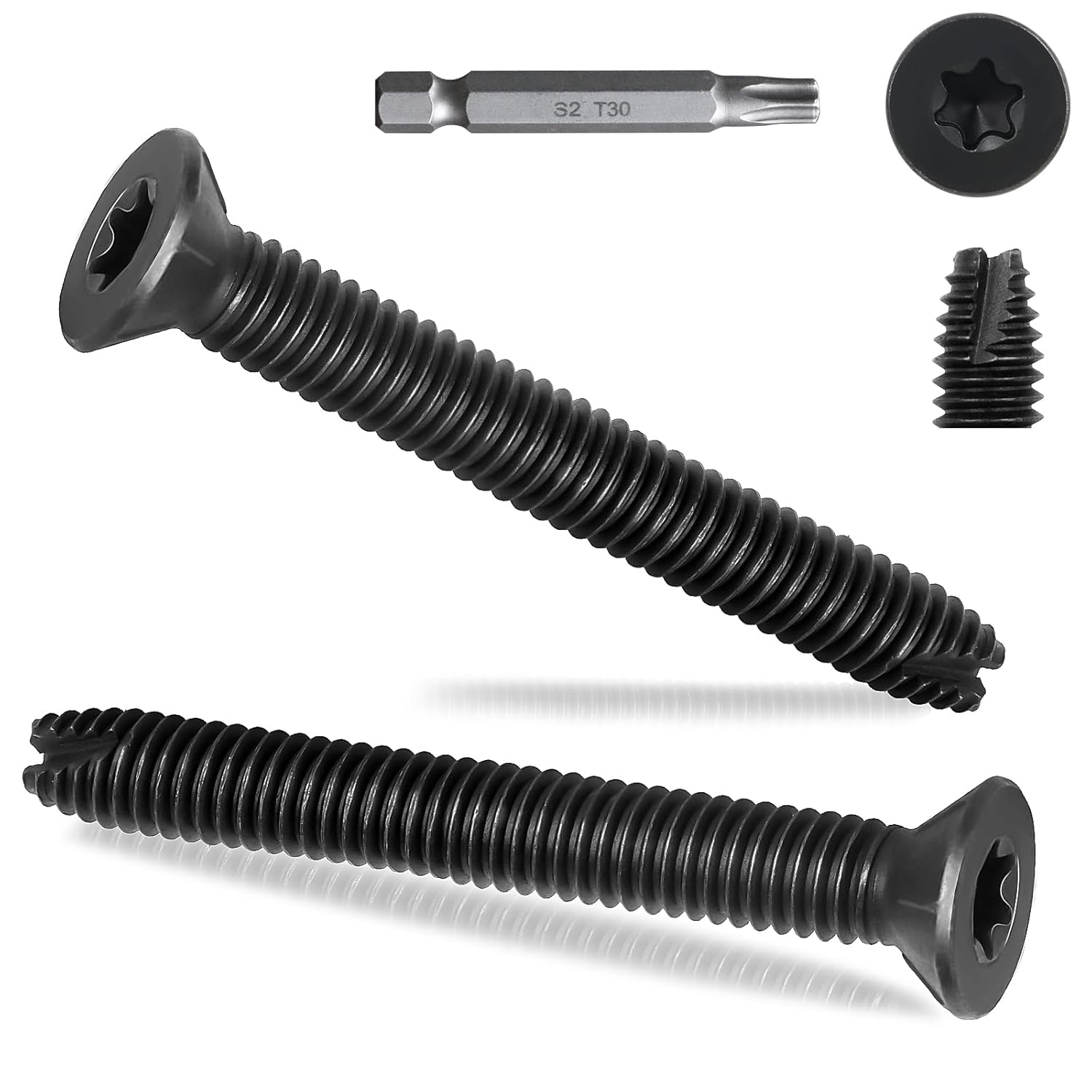 Flat Head Thread Cutting Self Drilling Deck Screws, Star Drive, Steel Floorboard Thread Cutting Screws for Wood & Metal Flat Head Thread Cutting Self Drilling Deck Screws, Star Drive, Steel Floorboard Thread Cutting Screws for Wood & Metal