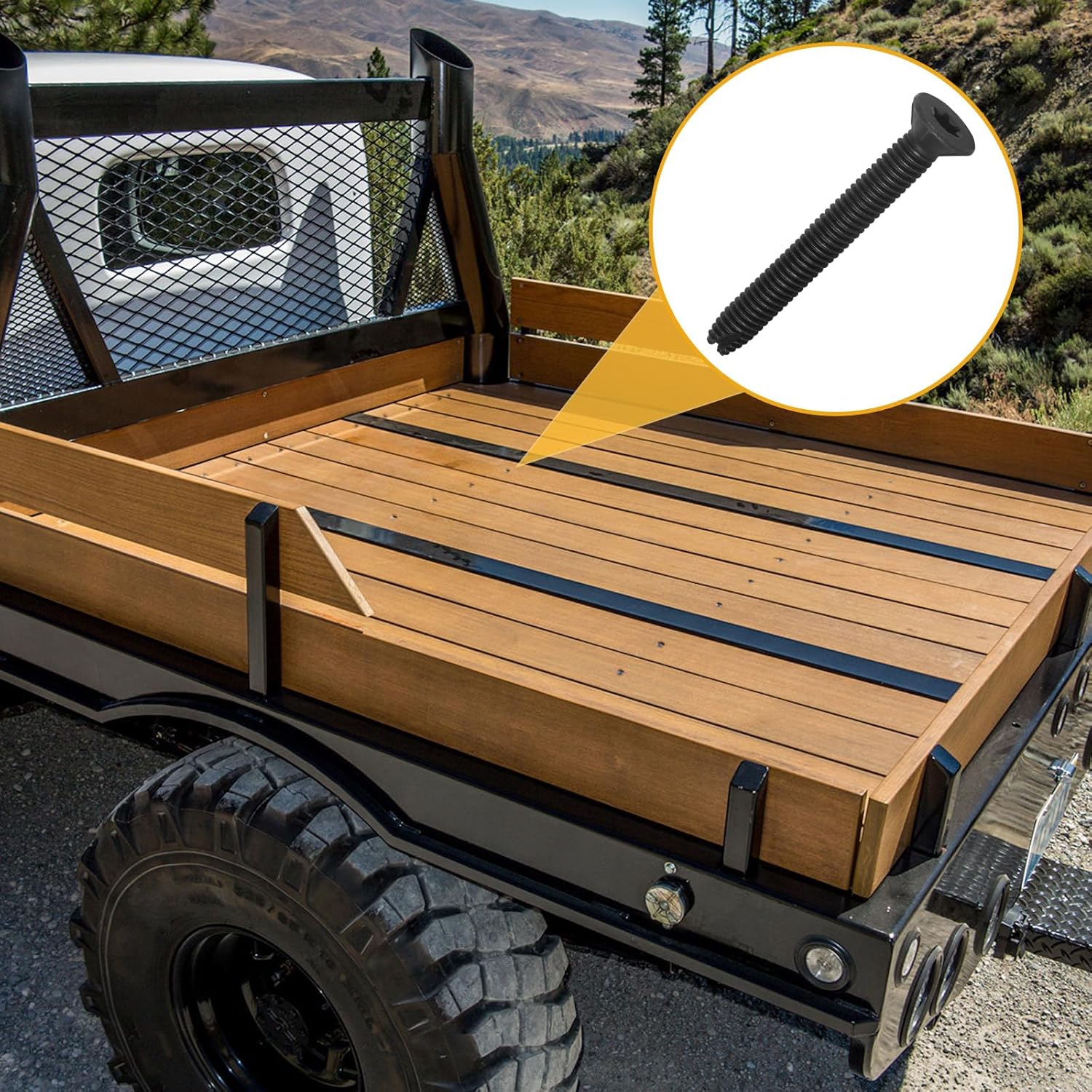 Flat Head Thread Cutting Self Drilling Deck Screws, Star Drive, Steel Floorboard Thread Cutting Screws for Wood & Metal