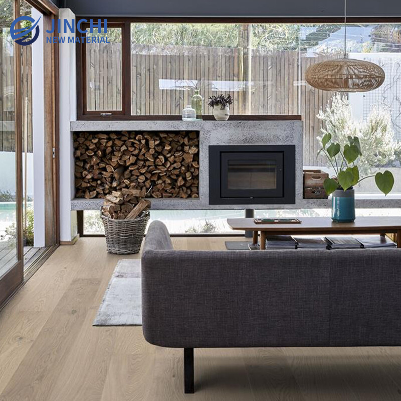 Oak strip solid wood flooring(Earthy and lime tones)