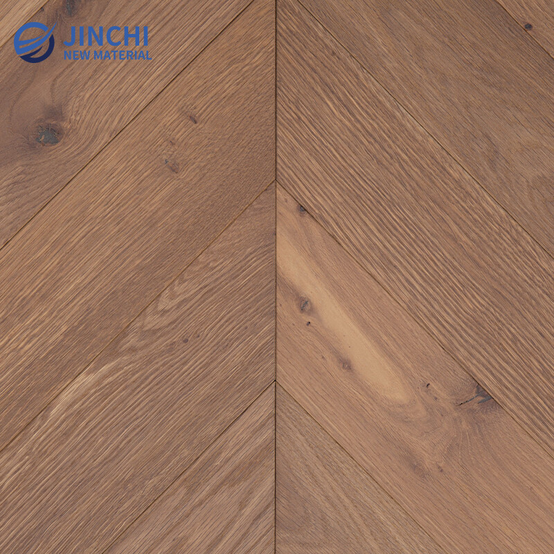 Herringbone Parquet Natural Oak Smoked White Oil