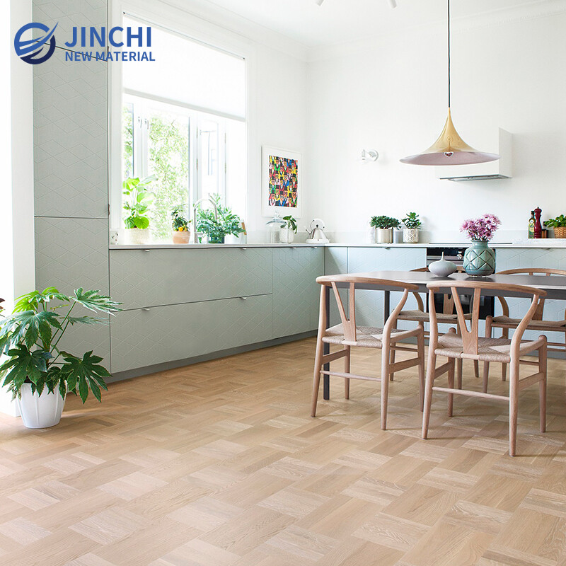 Basket Pattern Parquet Natural Oak Brushed Finish