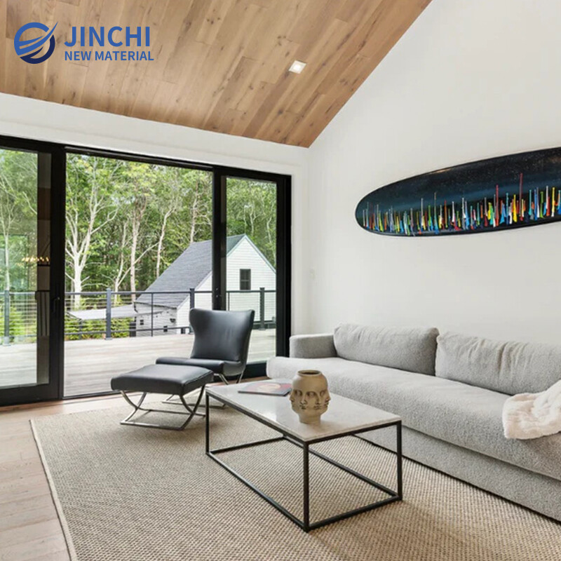 Wide Plank Oak Wood Flooring (Light Walnut)