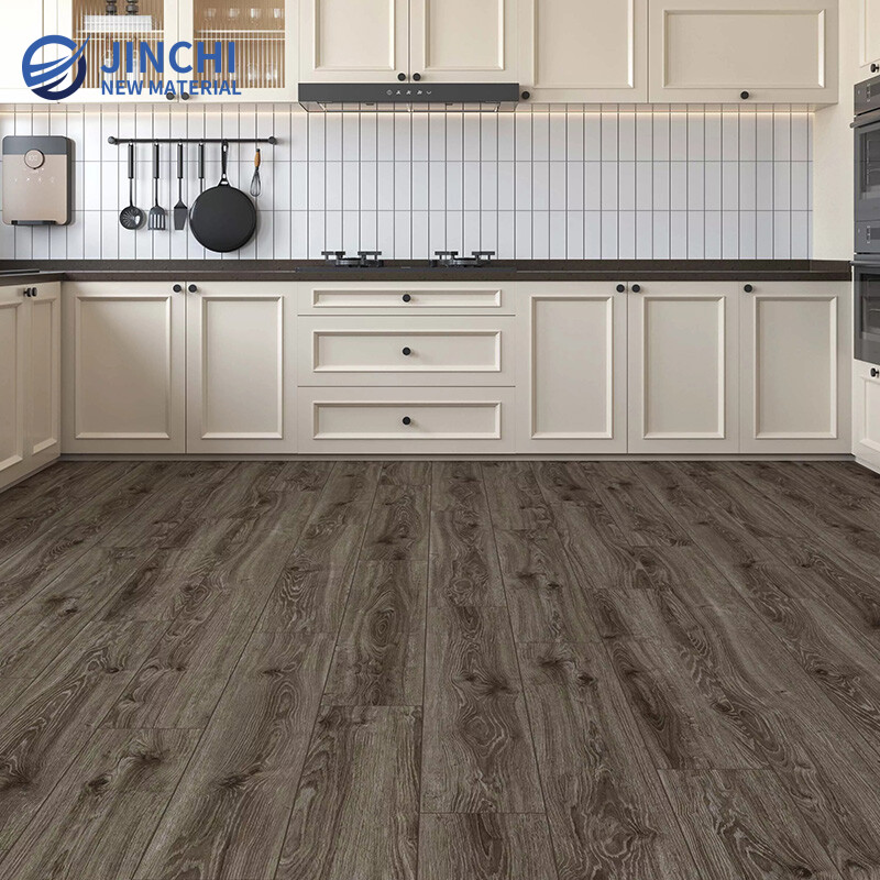 Smoked waterproof and scratch-resistant oak composite panel