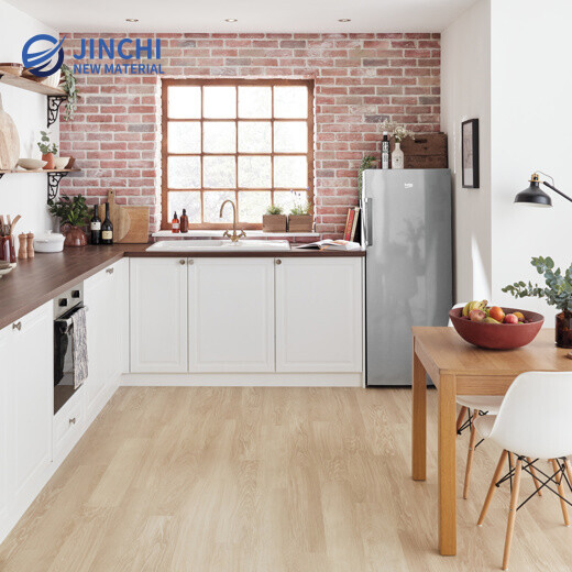 Wood-look luxury vinyl tile