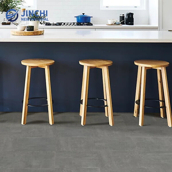 Gray Peel and Stick Floor Tile