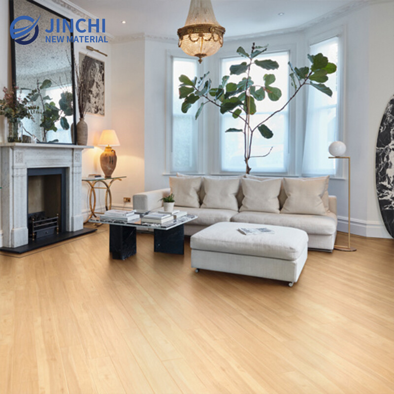Light maple textured LVT flooring