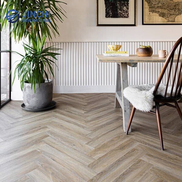 Linen Herringbone Oak LVT Flooring