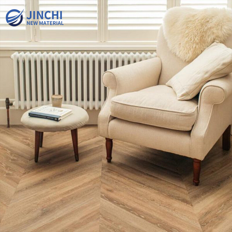 Elegant Fishbone Flooring