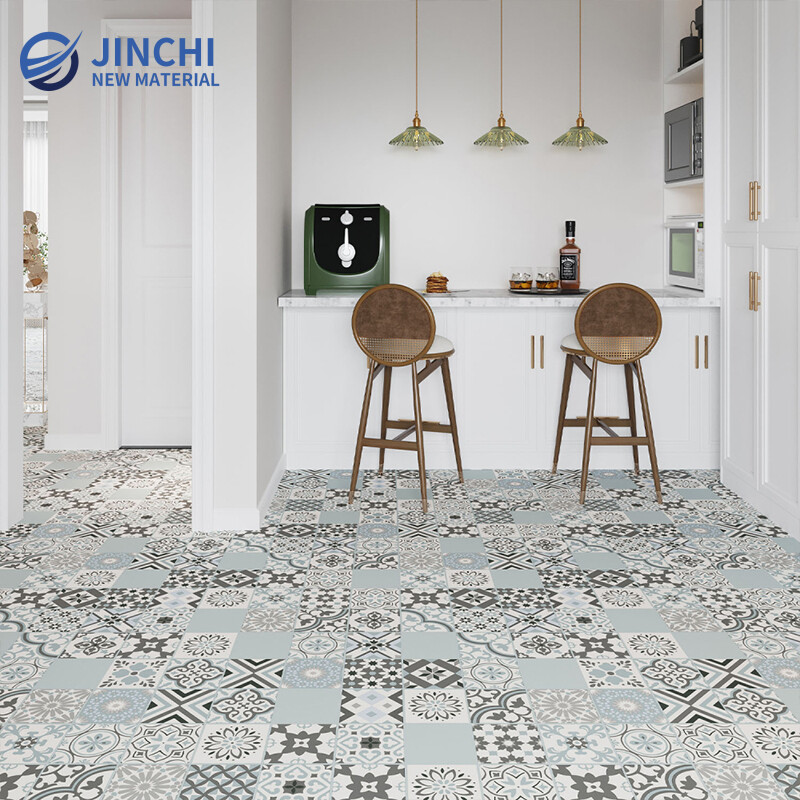 Blue Mosaic Hard SPC Flooring