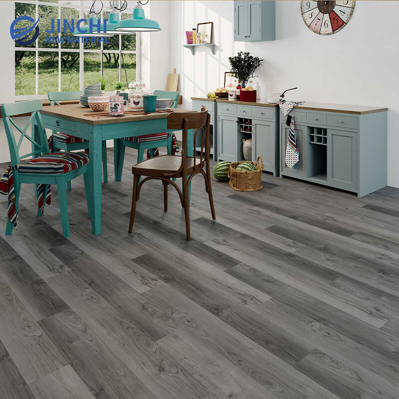 Gray Embossed SPC Flooring