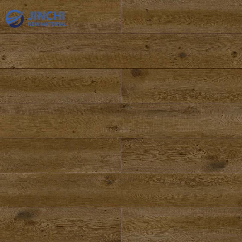 Elegant Brown 3D Textured SPC Flooring