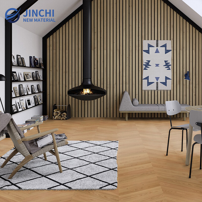 Customizable Herringbone SPC Flooring