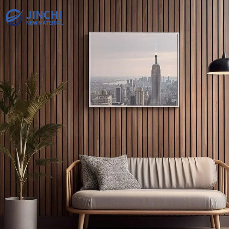 Walnut Acoustic Wide-Slat Wall Panels