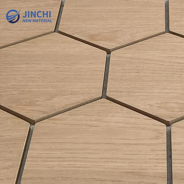 Natural Oak Hexagon Panel with Gray Felt