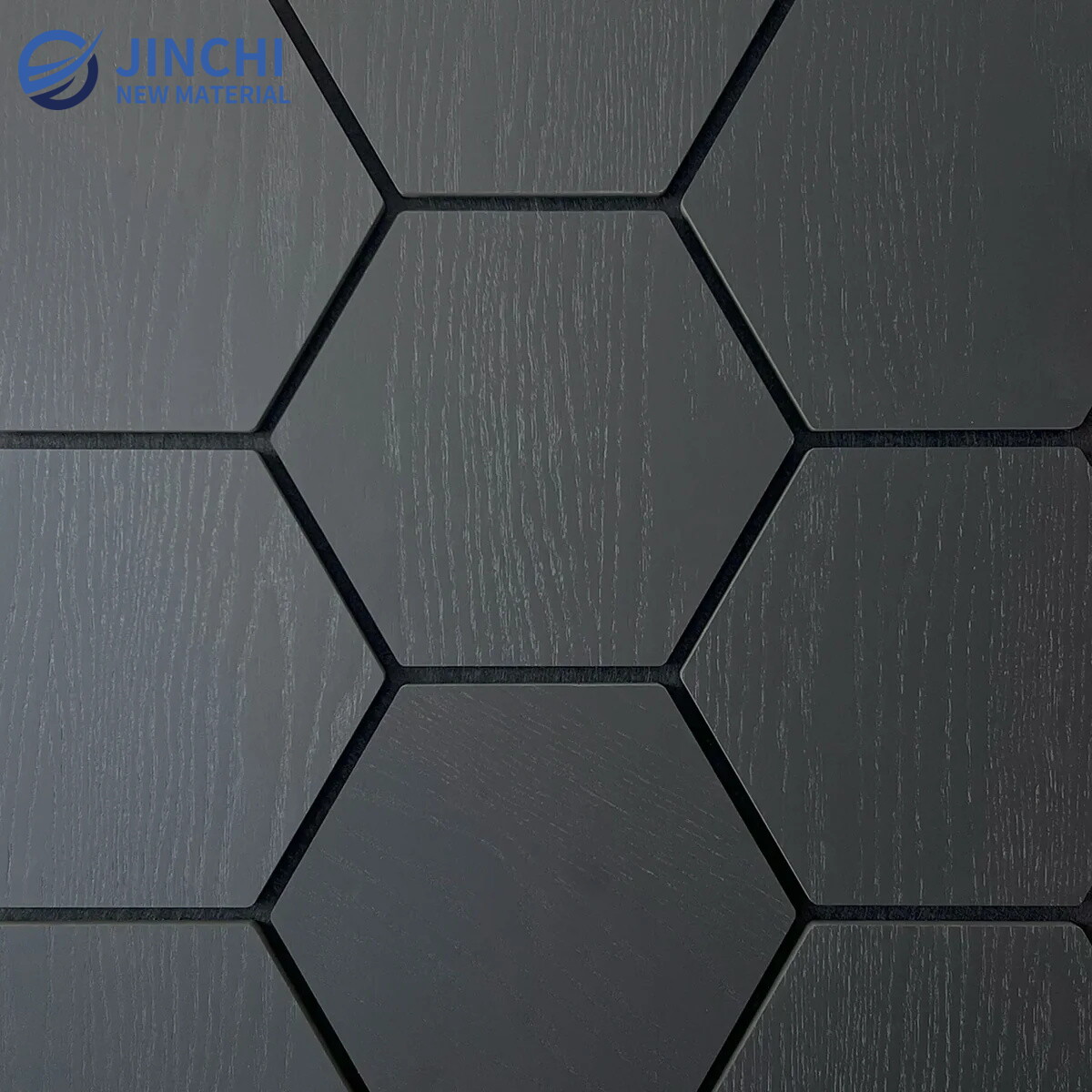 Black Hexagonal Soundproofing Panel