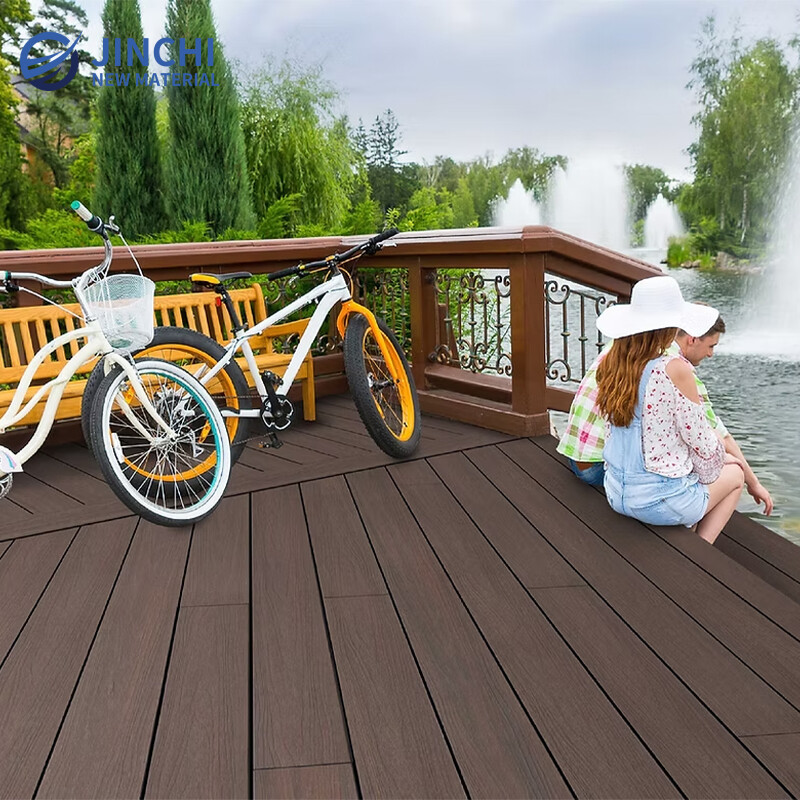 Dark Brown Outdoor Waterproof WPC Flooring