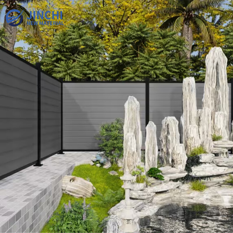 Gray Waterproof And Wear-Resistant Wood-Plastic Fence
