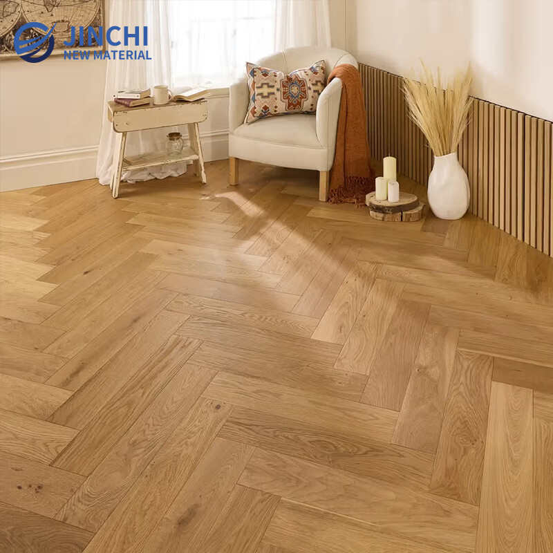 Herringbone Parquet Natural Oak Brushed Oiled