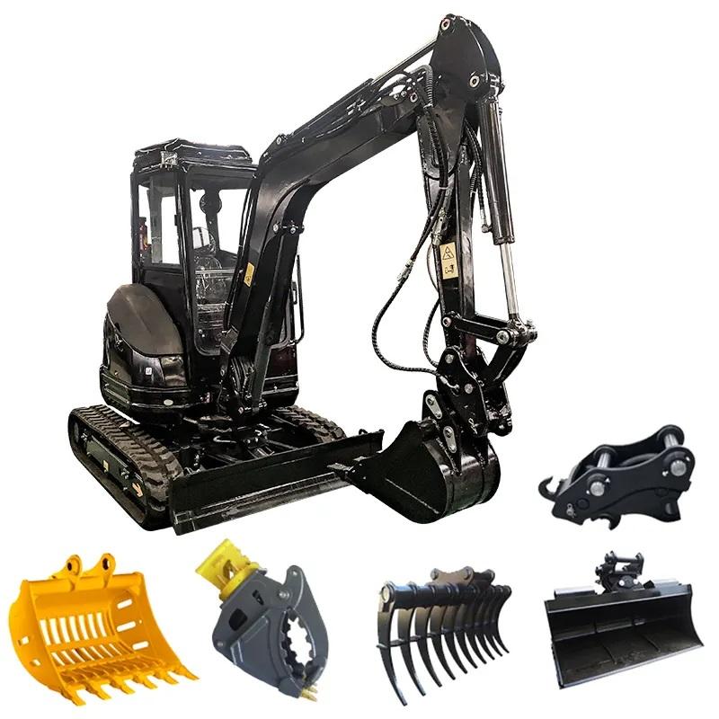 Factory Direct Mini Excavator with Bucket CE/EPA 0.8 Ton 1.2 Ton 2 Ton Mini Crawler Excavator for Sale