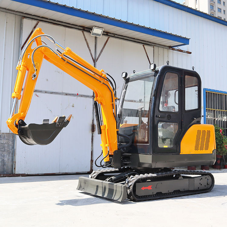 China Excavator Professional Manufacturer 2.5ton Small Bagger Crawler Mini Digger Customized 3ton Small Mini Excavator with Cab