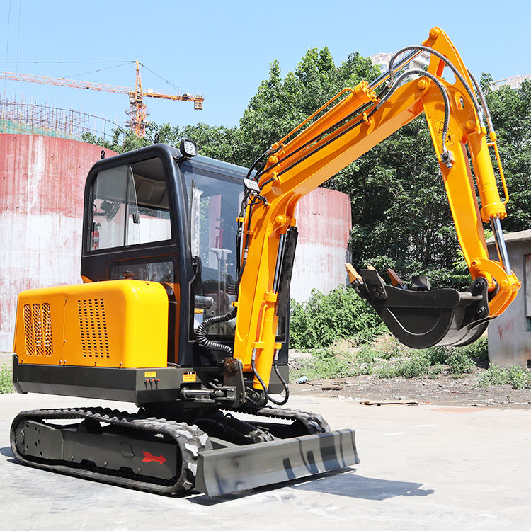 China Excavator Professional Manufacturer 2.5ton Small Bagger Crawler Mini Digger Customized 3ton Small Mini Excavator with Cab