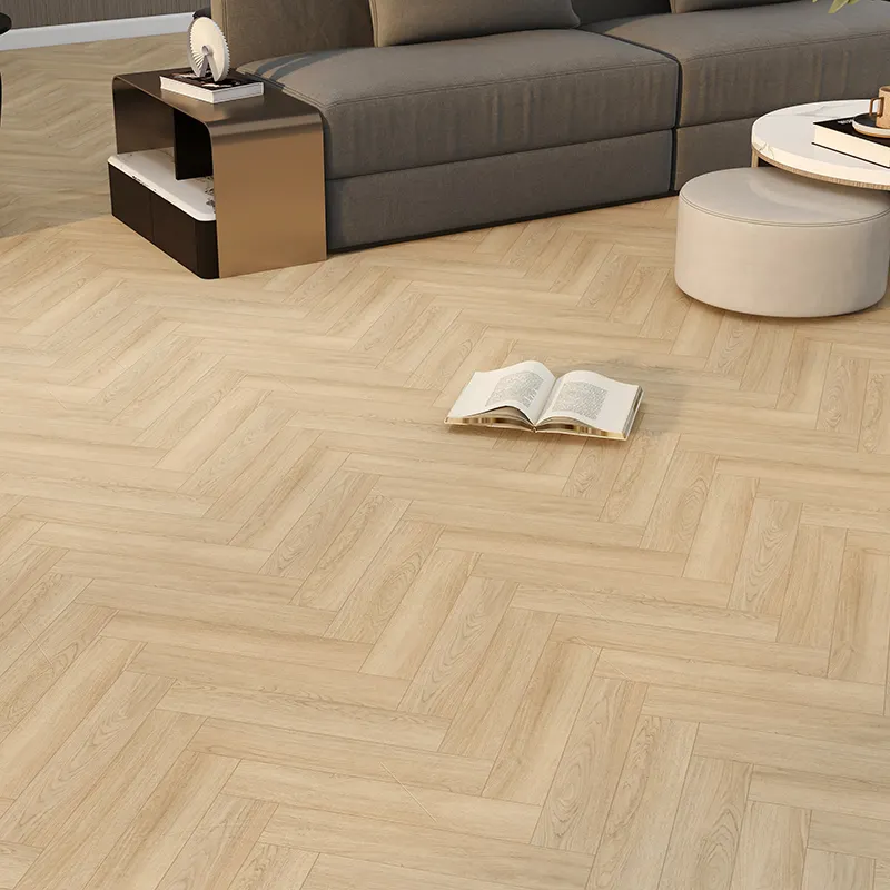 Wear-resistant herringbone B stone plastic flooring SPC flooring 5mm SPC stone plastic flooring bedroom lock flooring